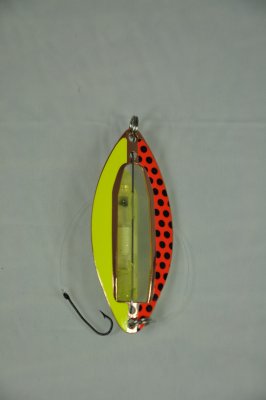 XGapa B.K Char Yellow 80mm, led flash lure, bait, ice fishing, Z-aim AB
