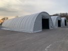 Rundhall, kraftig PVC duk, fackverkskonstruktion, varmgalvaniserat, maskinhall, lagerhall, tälthall, Z-aim