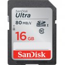 SANDISK 16GB Ultra SDHC 80MB / s Class 10 UHSI