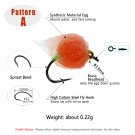 Magical imitation of a fish roe grain perfect for ice fishing char, trout, perch, grayling, whitefish.