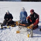 Rostfri, vildmarksgrill, hopfällbar, hopvikabar, väskgrill, vildmarksgril, skotergrill