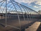 Rundhall Standard, 9.14 x 20 x 4.5 m - bågavstånd 2 m - PVC vit