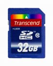 32GB SDHC-kort Transcend class 10, minneskort, minneskort åtelkamera, åtelkamera