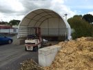 Tierunterstand mit Kuppeldach, feuerverzinktem Rahmen 6x6x3,7m