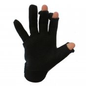 JAKTHANDSKE SKOGSCAMO FÄLLBARA FINGER TOPPAR