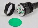 Green filter to TrustFire 53mm