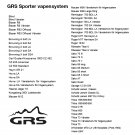GRS, Sporter, specifikationer, data
