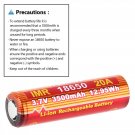 TrustFire IMR 18650 3.7V 20A 3500mAh Li-ion laddbart Batteri med Safety Relief Valve