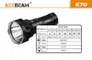 ACEBEAM K70, ficklampa, eftersökslampa, räddningslampa