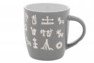 Ceramic Mug Saami Signs Grey