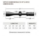 Vortex Diamondback HP 2-8x32 Dead-Hold BDC, kikarsikte