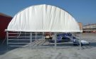 Tierunterstand mit Kuppeldach, feuerverzinktem Rahmen 6x6x3,7m