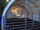 Tierunterstand mit Kuppeldach, feuerverzinktem Rahmen 6x6x3,7m