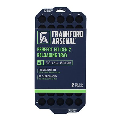 Frankford Reloading Tray Perfect Fit Gen.II #8  Kal.45-70Gov/338 Lapua mag  2pack