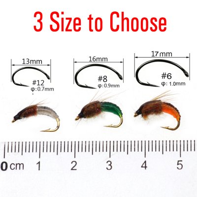 Nymph Scud Bug Caddis pupa, larvae flie