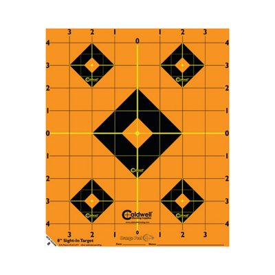 Caldwell Orange Peel 8" Sight-In Target måltavla 5 ark