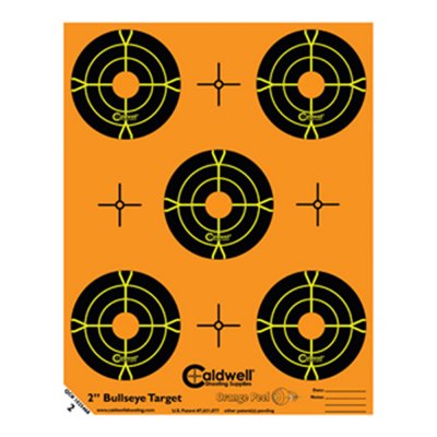Caldwell Orange Peel 2" bulls-eye måltavla 10 ark
