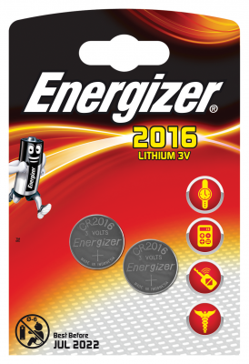Energizer 2016 batteri, batteri till kikarsikte