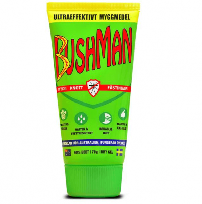 Bushman, myggmedel, bäst i test, effektivt, luktfritt, kladdfritt, långtidsverkande, godkänt