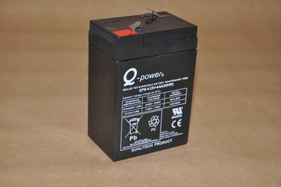6 volts batteri, 4 Amh