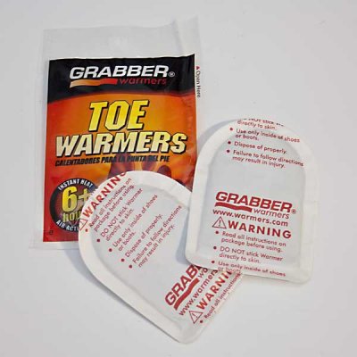 foot warmers, toe warmers, Grabber, disposable