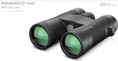Hawke Endurance ED 10x42, Binoculars, Black, Top Hunting, Roe Deer Hunting, Stag Hunting, Hunting Optics, Hand Binoculars, Z-Aim