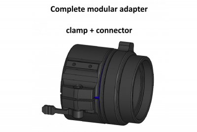 Rusan, MAR, 67mm, Adapter, front-mounted, objective, night vision scope, thermal rifle scope, Z-aim