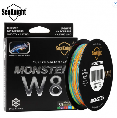Fiskelina Flätad Monster W8 300m Multi-color