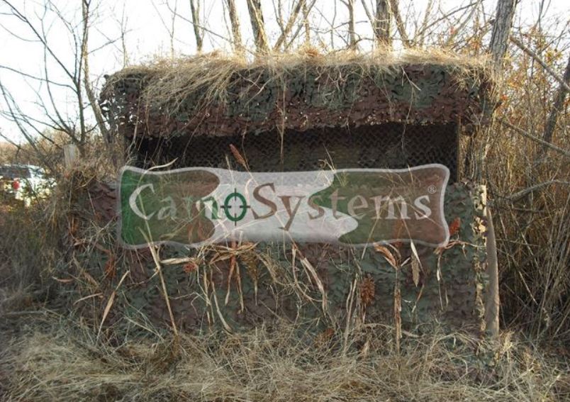 CamoSystems Basic Series Camouflage Military Net with Mesh Netting Attached