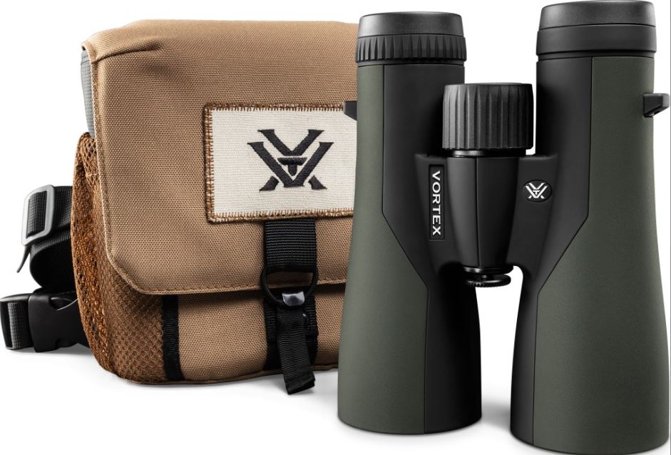 Vortex Optics Crossfire HD 8x42 Binoculars – Green, With Free Camo Digital Hat Bundle